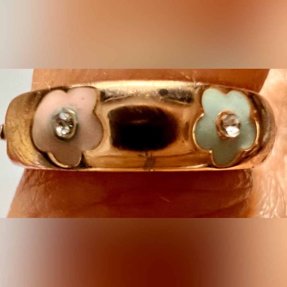 Gold-Tone Stackable Ring - image 2